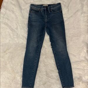 Madewell 9” Mid Rise Skinny Jeans